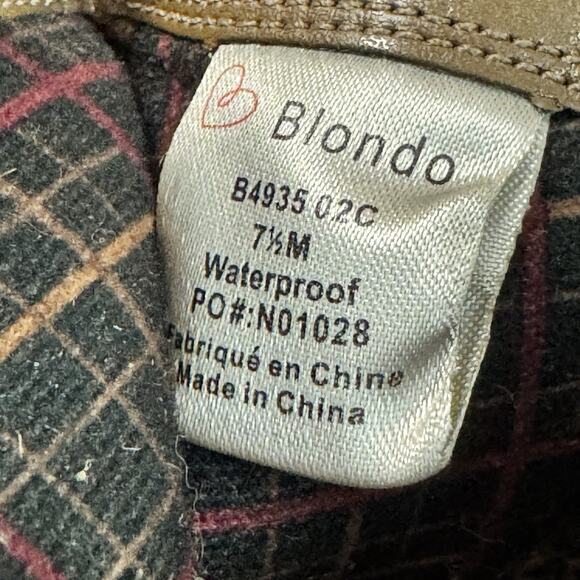 Blondo Womens Taupe Brown Suede Waterproof Ankle Boots 7.5M - Picture 8 of 12